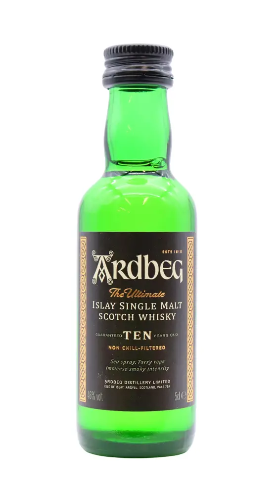 Ardbeg - 10 year old Islay Single Malt Whisky 5cl 46% ABV Miniature