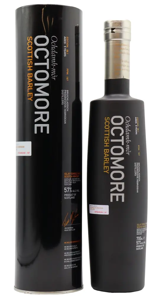 Octomore - 5 year old 06.1 Scottish Barley Islay Single Malt 2008 Whisky 70cl 57% ABV