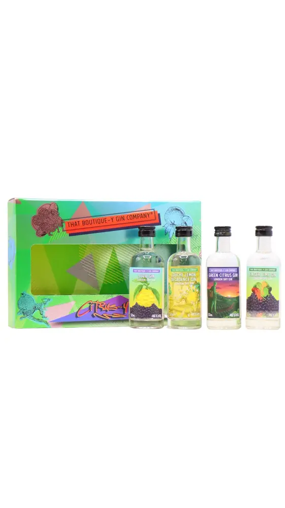 That Boutique-y Gin Company - Citrus-y Gin 5cl x 4 46% ABV Miniature Gift Pack