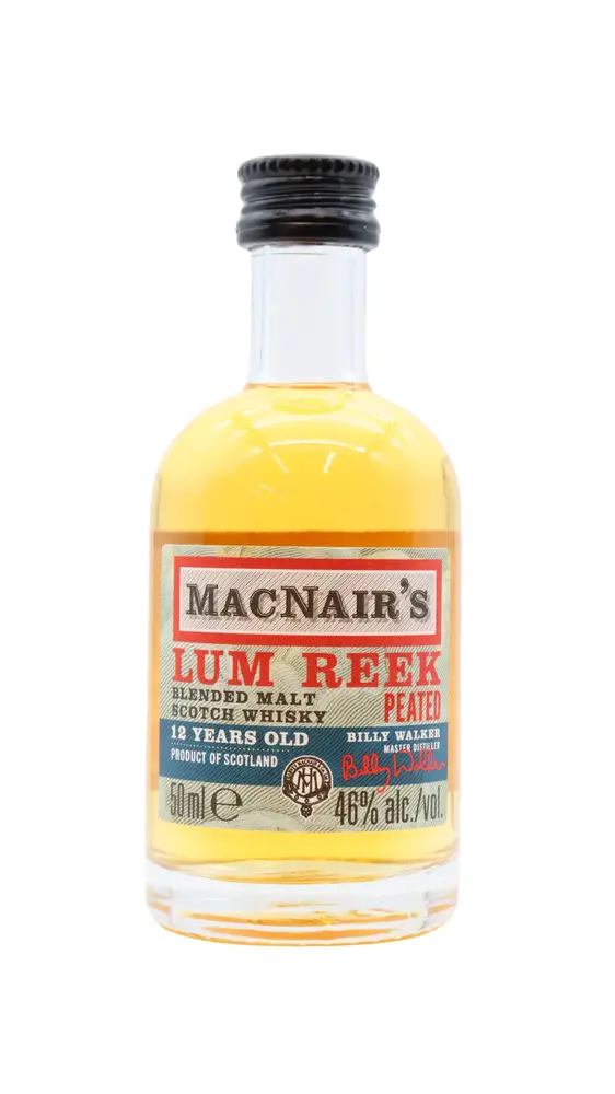 MacNairs - 12 year old Lum Reek Peated Whisky 5cl 46% ABV Miniature