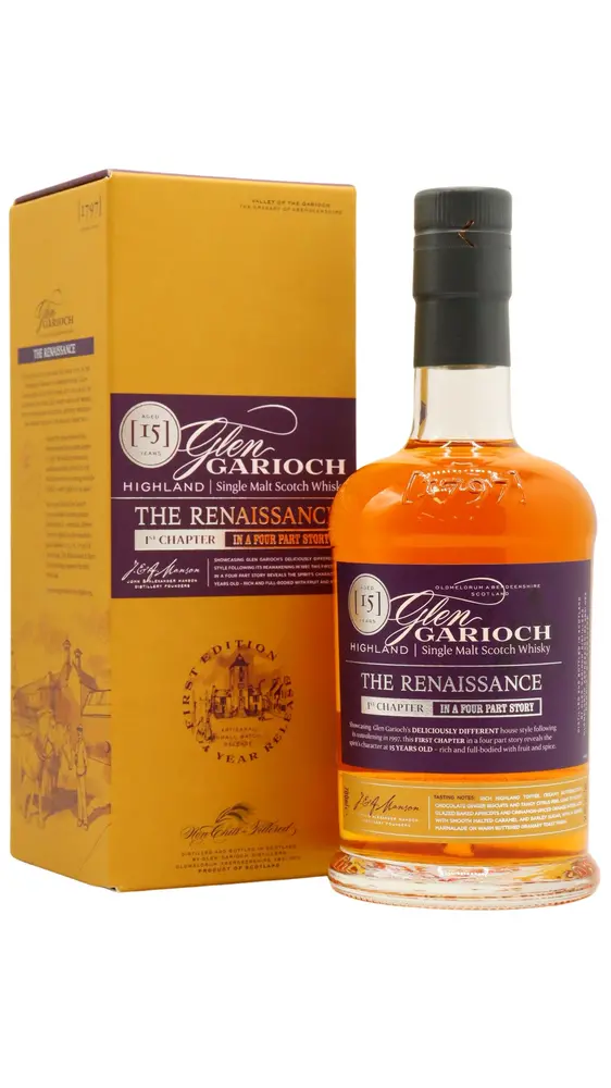 Glen Garioch - 15 year old The Renaissance 1st Chapter Highland Single Malt Scotch Whisky 70cl 51.9% ABV