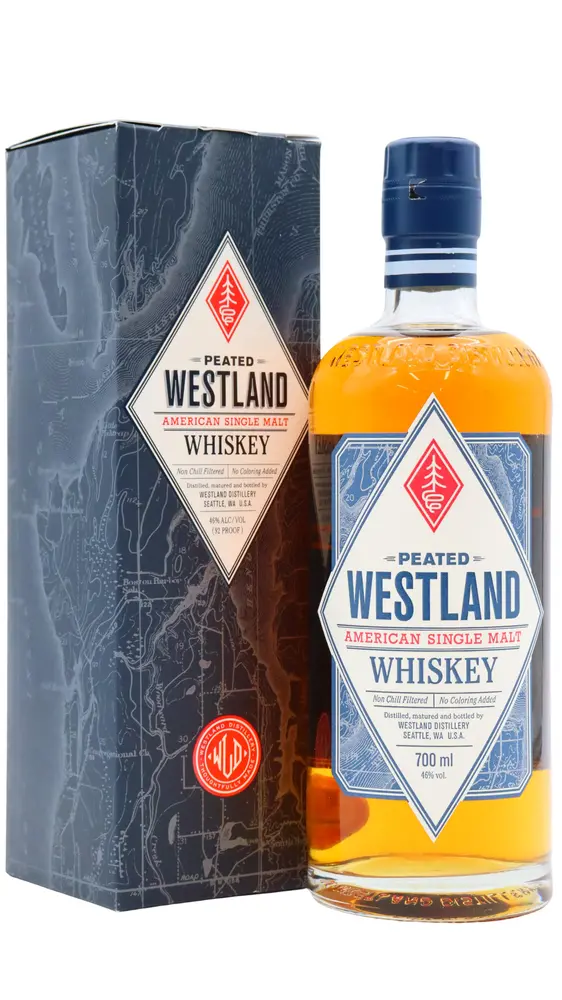 Westland Distillery - Peated American Single Malt Whiskey 70cl 46% ABV