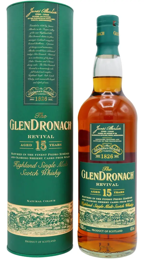 Glendronach - 15 year old Revival Highland Single Malt Scotch Whisky 70cl 46% ABV