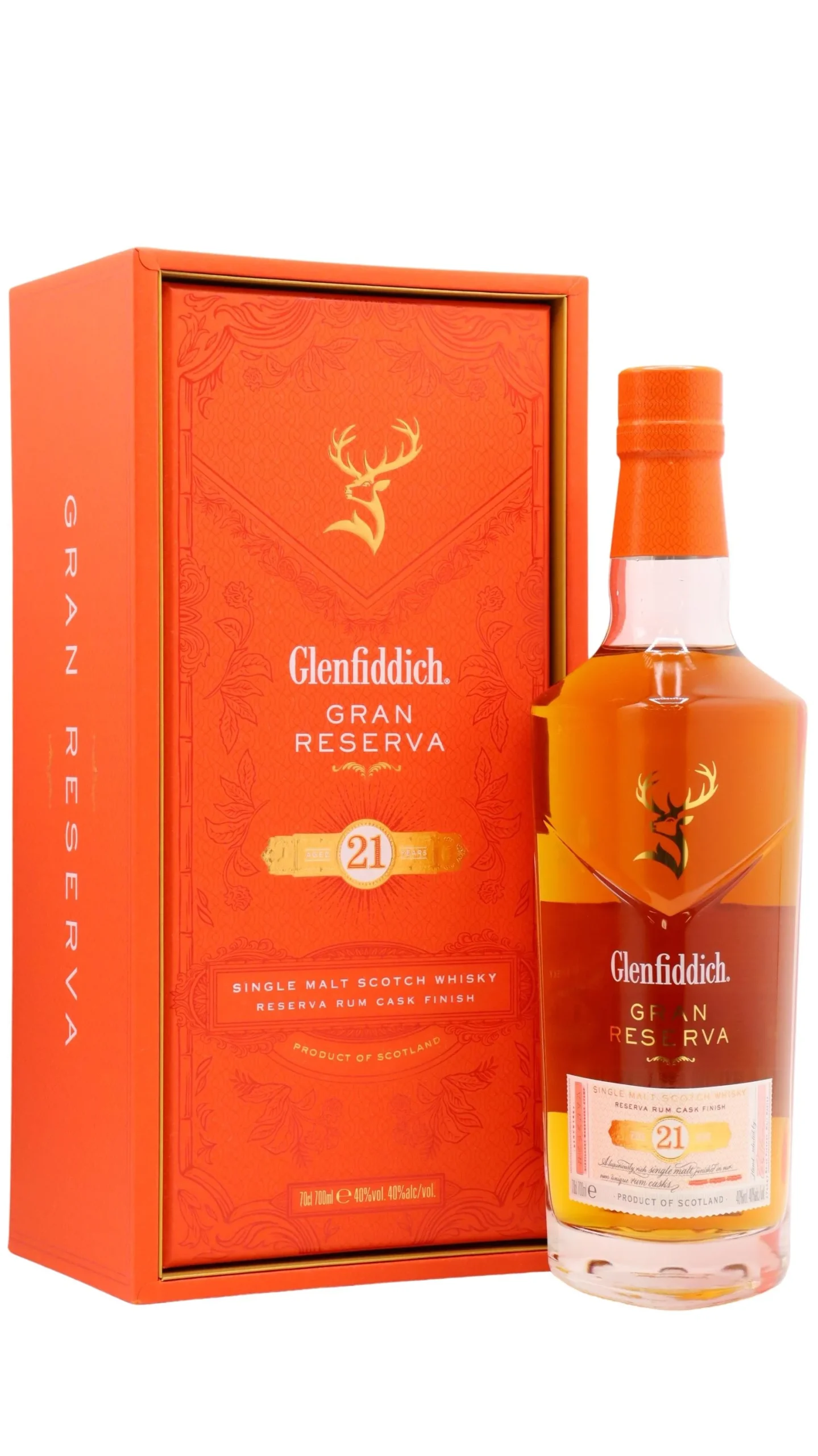 Glenfiddich - 21 year old Gran Reserva Speyside Single Malt Scotch Whisky 70cl 40% ABV