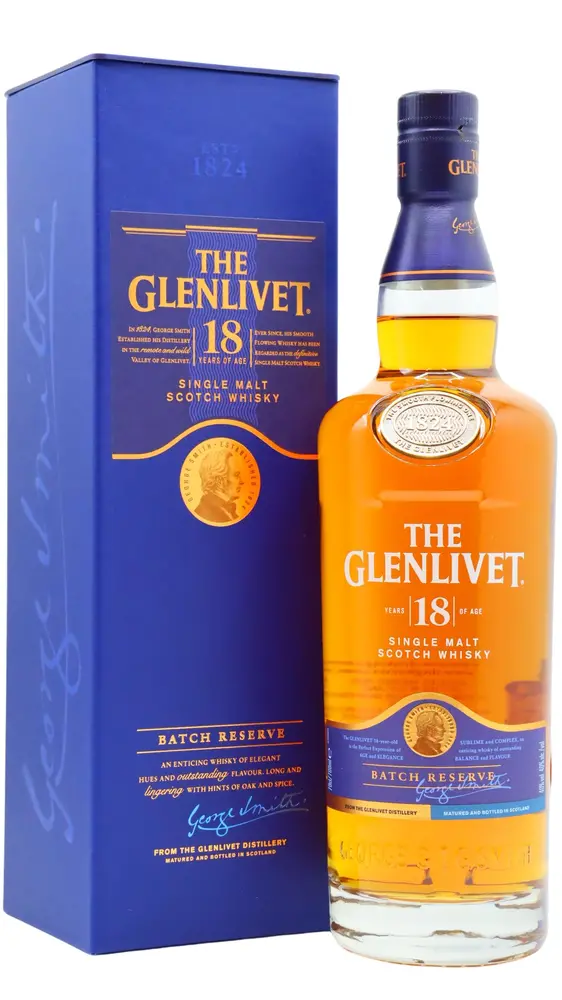 Glenlivet - 18 year old Speyside Single Malt Scotch Whisky 70cl 40% ABV