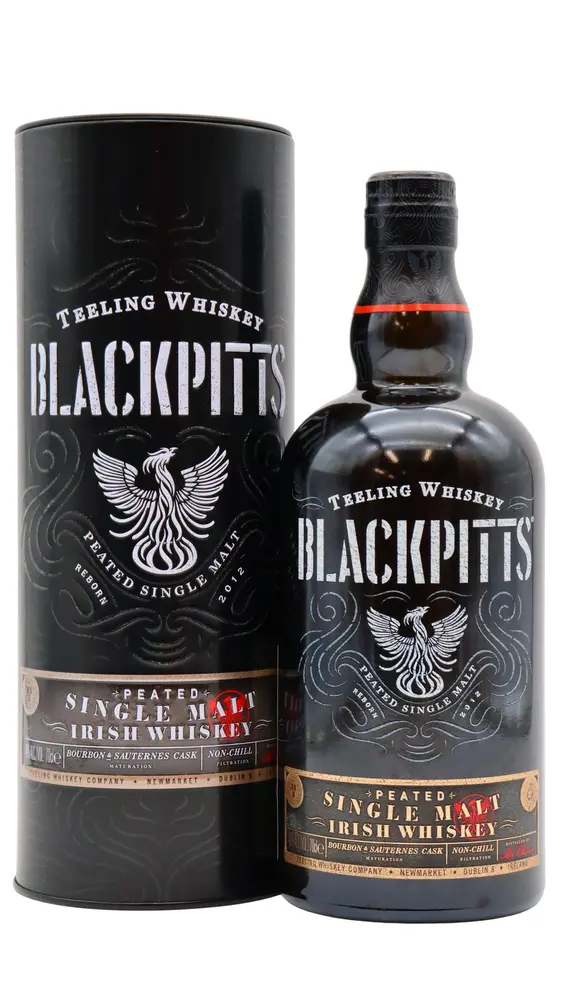 Teeling - Black Pitts Peated Single Malt Irish Whiskey 70cl 46% ABV