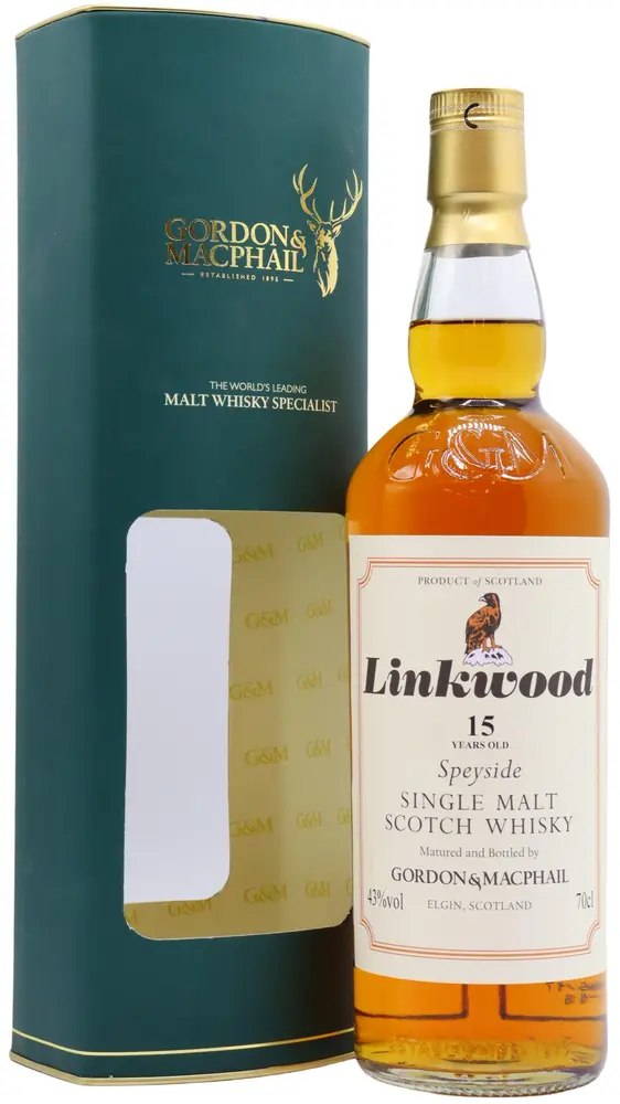 Linkwood - 15 year old Gordon & MacPhail Distillery Labels Single Malt Scotch Whisky 70cl 43% ABV (Old Bottling)