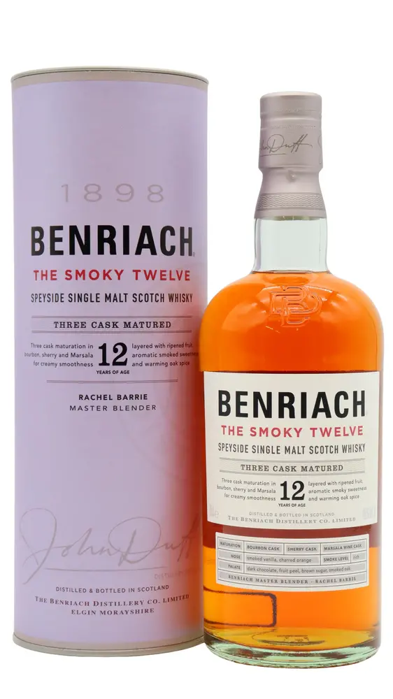 Benriach - 12 year old The Smoky Twelve Speyside Single Malt Scotch Whisky 70cl 46% ABV