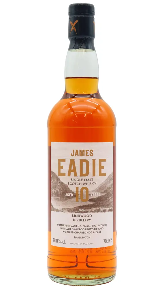 Linkwood - 10 year old James Eadie Small Batch Release Single Malt Scotch 2009 Whisky 70cl 46% ABV