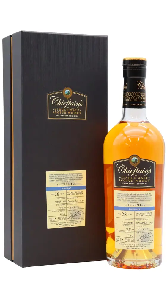 Littlemill (silent) - 28 year old Chieftain's Single Cask #103514 1990 Whisky 70cl 53.8% ABV