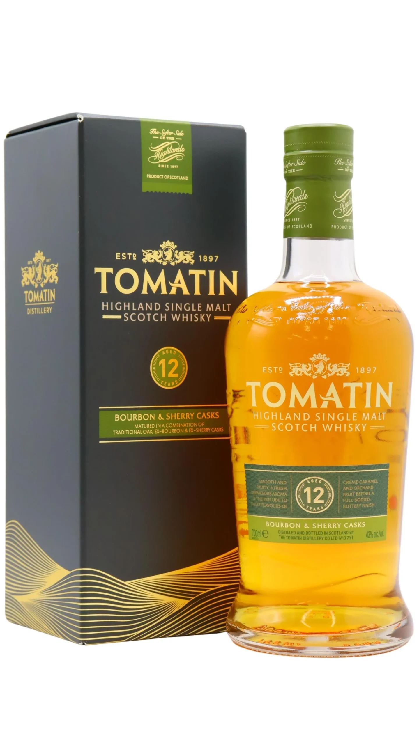 Tomatin - 12 year old Highland Single Malt Scotch Whisky 70cl 43% ABV
