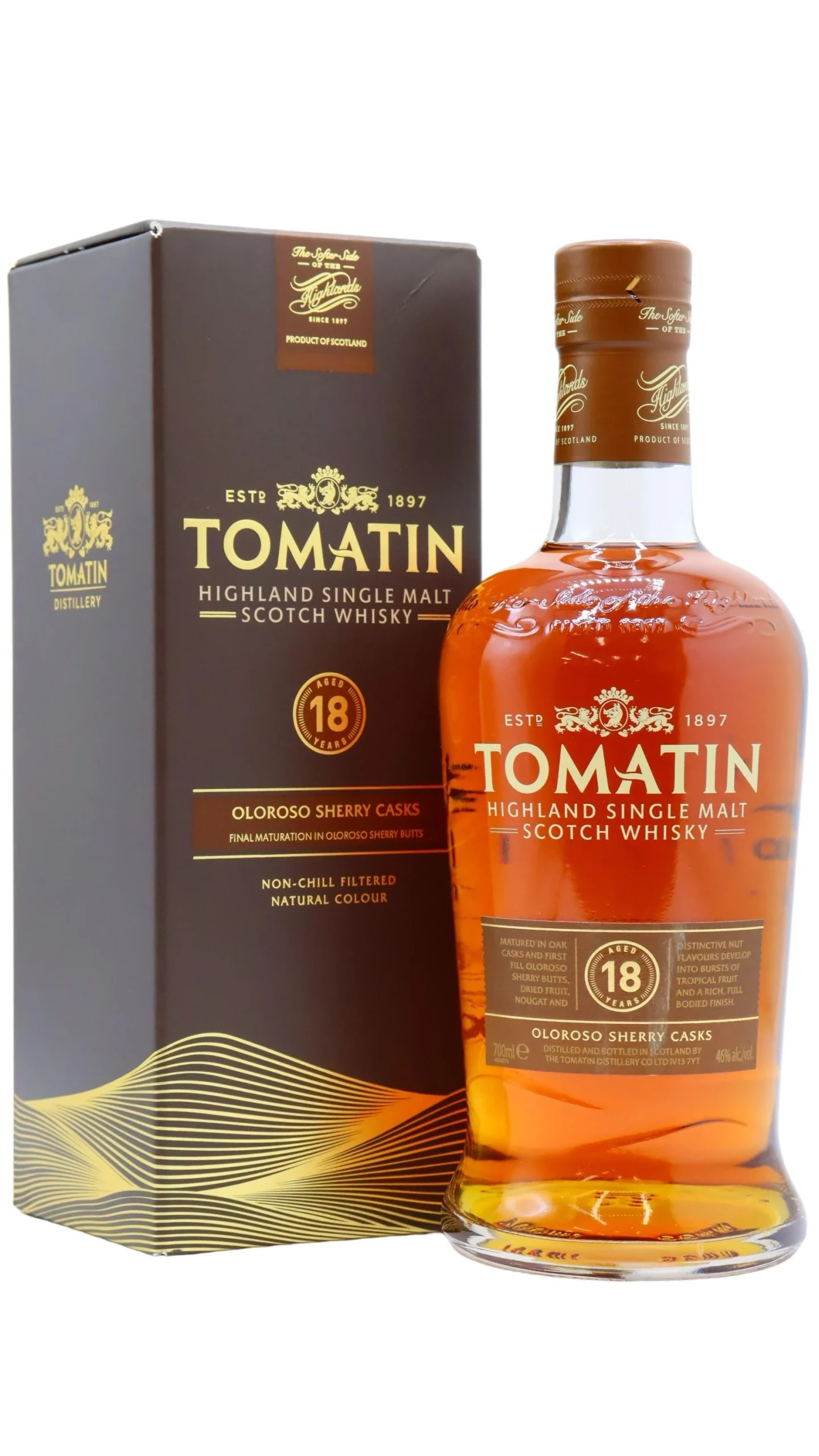 Tomatin - 18 year old Highland Single Malt Scotch Whisky 70cl 46% ABV