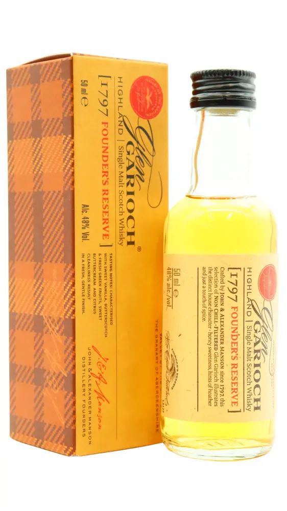 Glen Garioch - Founders Reserve 1797 Highland Single Malt Scotch Whisky 5cl 48% ABV Miniature