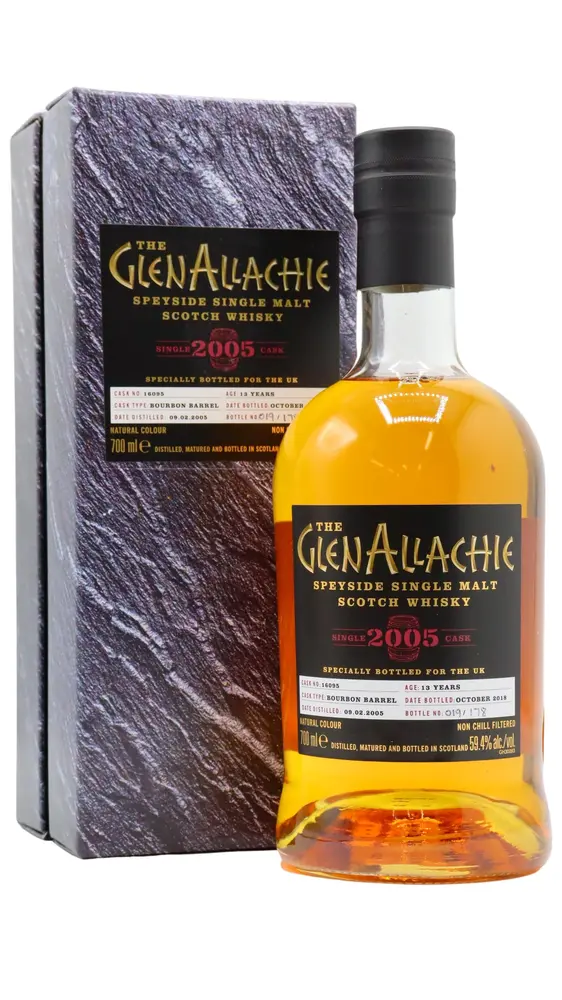 GlenAllachie - 13 year old Single Bourbon Cask #16095 2005 Whisky 70cl 59.4% ABV