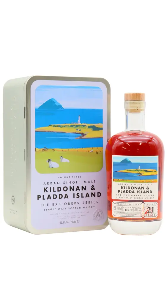 Arran - 21 year old The Explorers Series Volume 3 - Kildonan And Pladda Island Single Malt Scotch Whisky 70cl 50.4% ABV