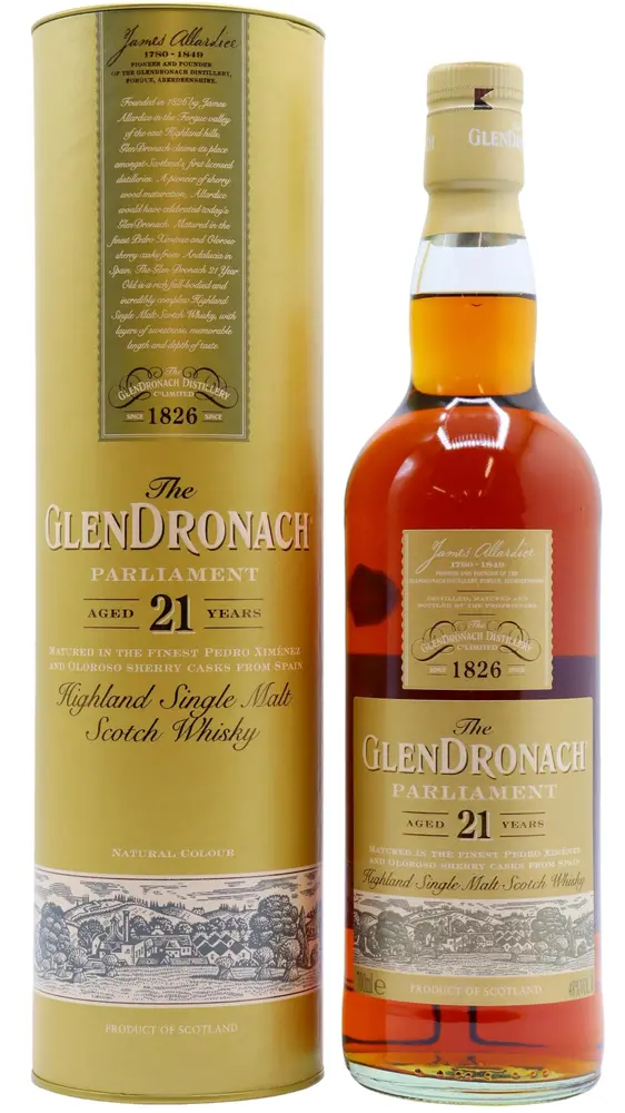 Glendronach - 21 year old Parliament Highland Single Malt Scotch Whisky 70cl 48% ABV