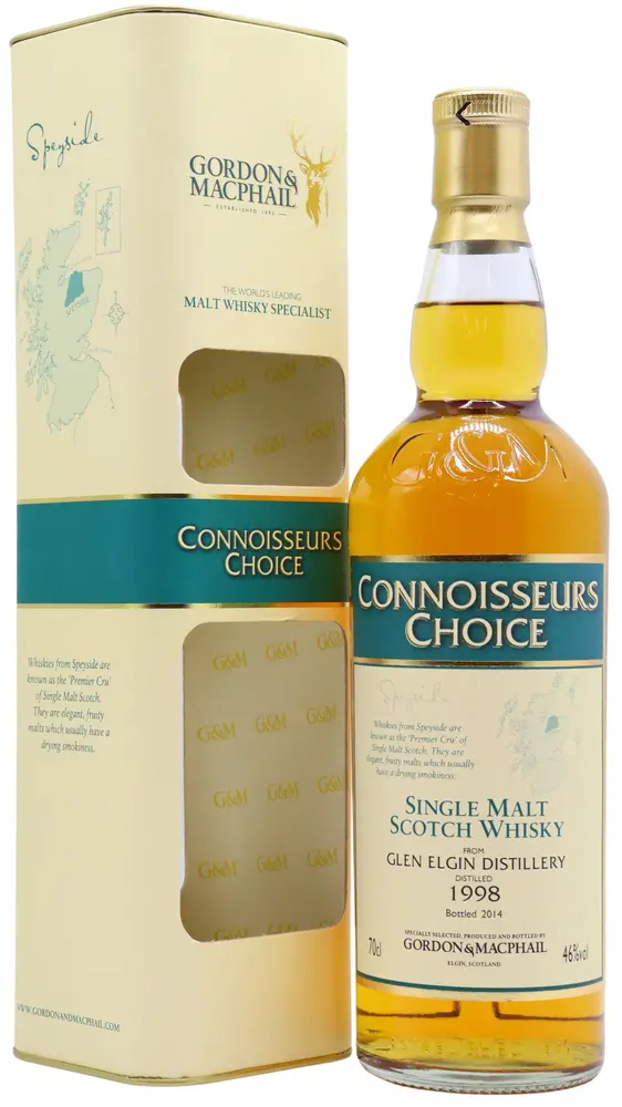 Glen Elgin - 16 year old Connoisseurs Choice Single Malt Scotch 1998 Whisky 70cl 46% ABV