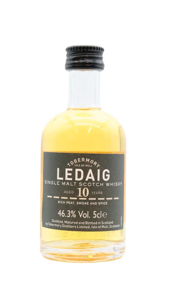Ledaig - 10 year old Single Malt Scotch Whisky 5cl 46.3% ABV Miniature