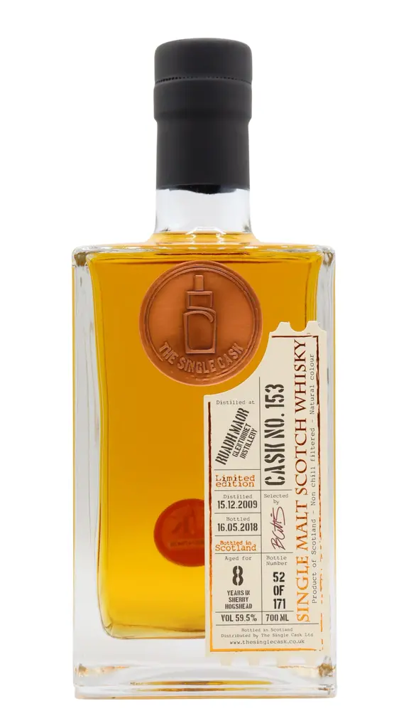 Glenturret - 8 year old Ruadh Maor - The Single Cask #153 2009 Whisky 70cl 59.5% ABV