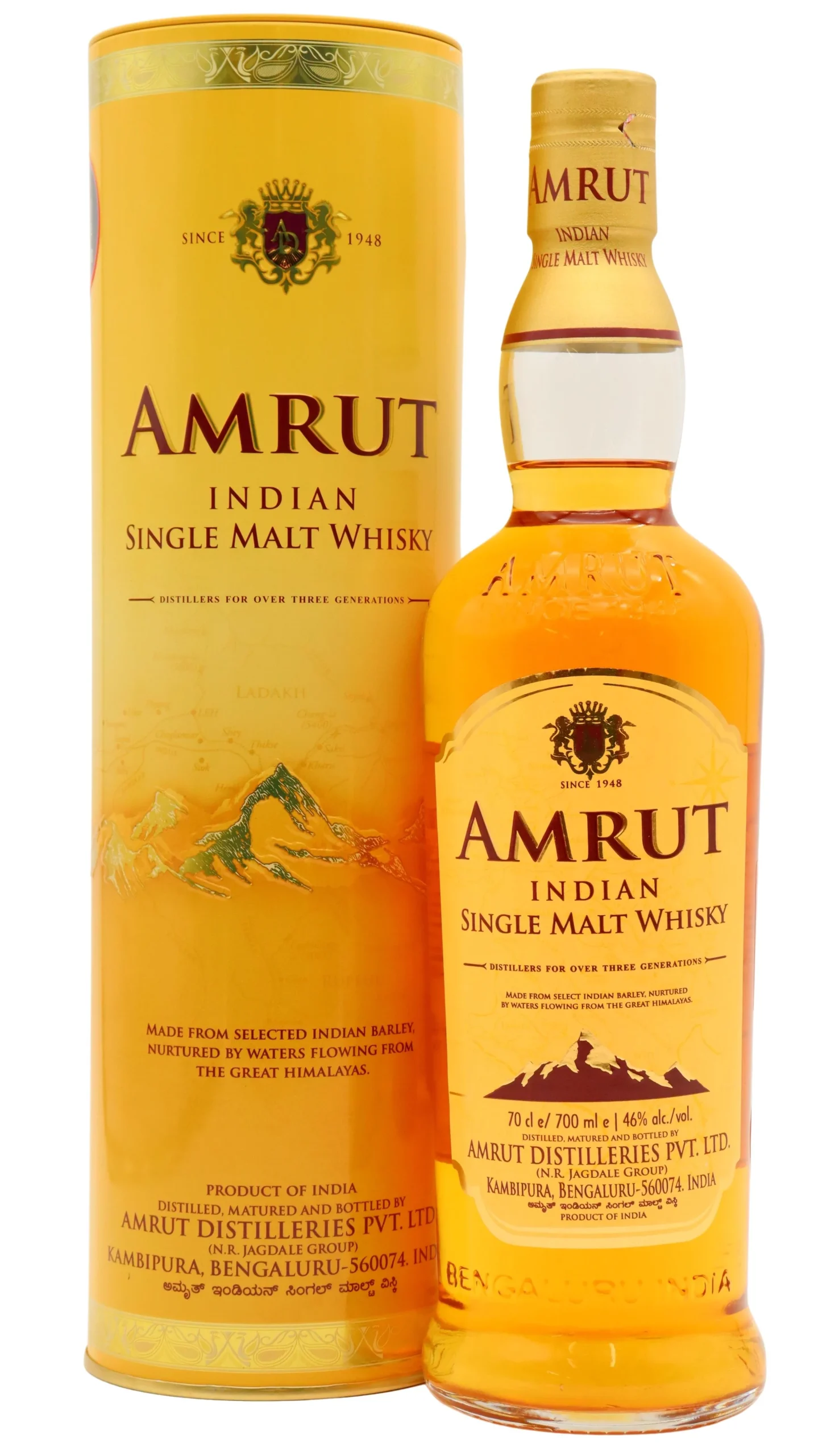 Amrut - Indian Single Malt Whisky 70cl 46% ABV