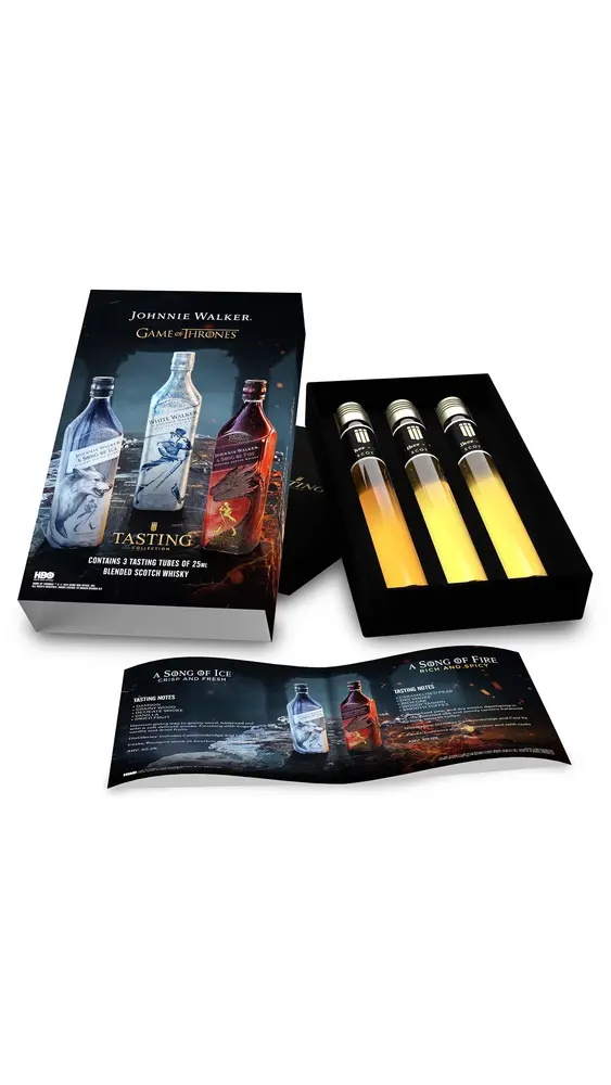 Johnnie Walker - Game Of Thrones Whisky 25ml x 3 40.9% ABV Miniature Gift Pack