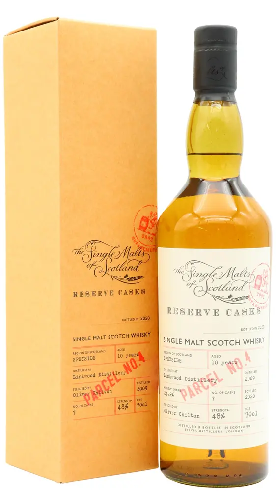 Linkwood - 10 year old Single Malts Of Scotland - Reserve Cask - Parcel #4 2009 Whisky 70cl 48% ABV