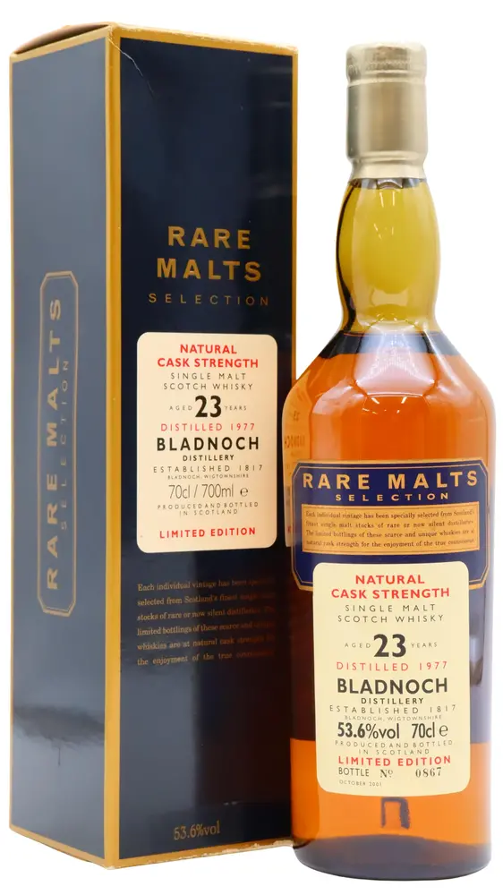 Bladnoch - 23 year old Rare Malts Selection Single Malt Scotch 1977 Whisky 70cl 53.6% ABV