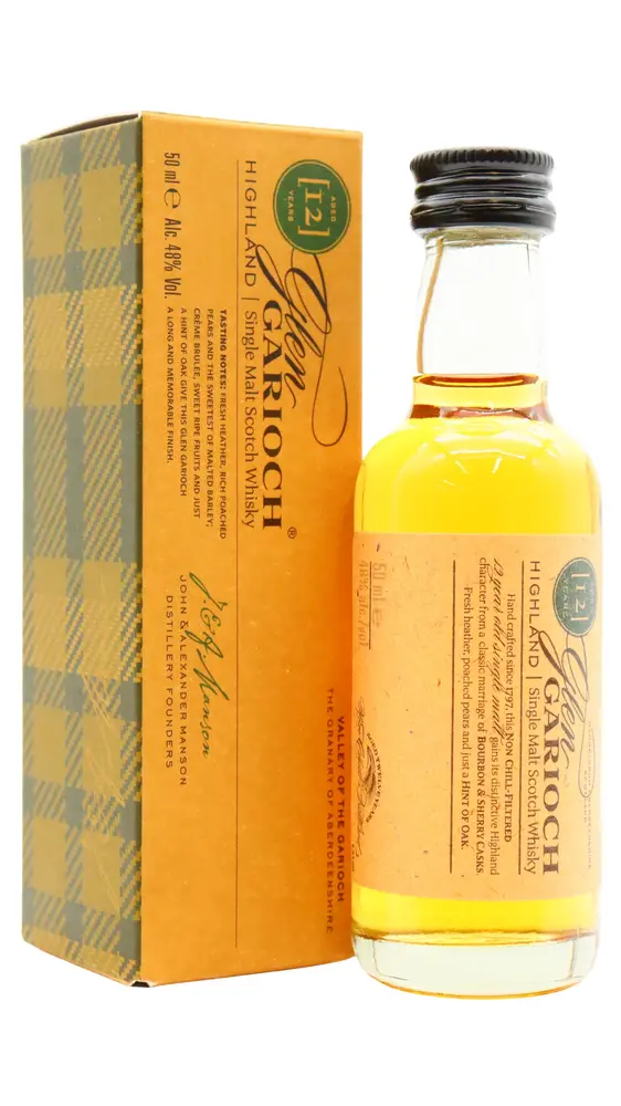 Glen Garioch - 12 year old Highland Single Malt Scotch Whisky 5cl 48% ABV Miniature