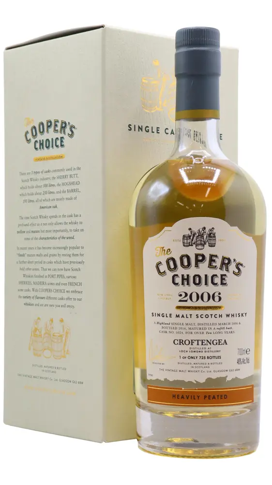 Loch Lomond - 10 year old Croftengea - Cooper's Choice - Single Cask #5024 2006 Whisky 70cl 46% ABV