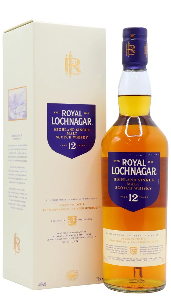 Royal Lochnagar - 12 year old Highland Single Malt Scotch Whisky 70cl 40% ABV