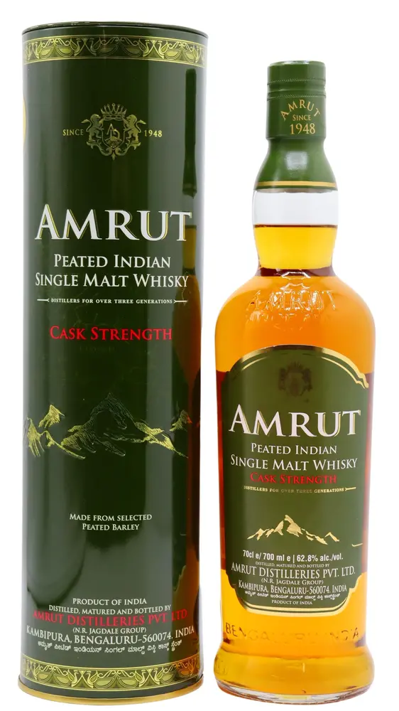 Amrut - Peated Cask Strength Indian Single Malt Whisky 70cl 62.8% ABV