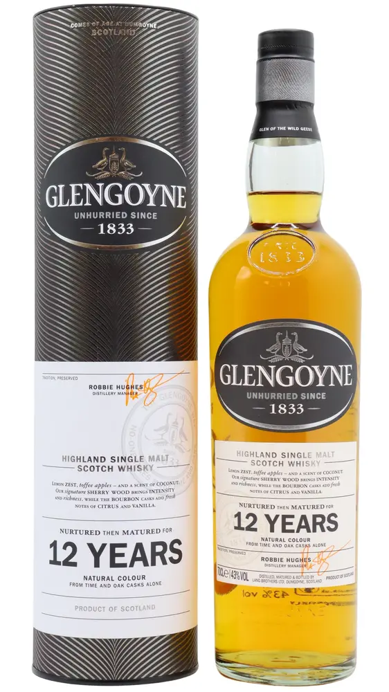 Glengoyne - 12 year old Highland Single Malt Whisky 70cl 43% ABV (Old Bottling)