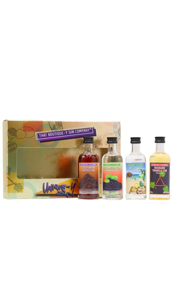 That Boutique-y Gin Company - Unique-y Gin 5cl x 4 46% ABV Miniature Gift Pack