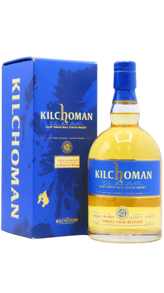 Kilchoman - 3 year old La Maison Du Whisky Exclusive Single Cask #144 2007 Whisky 70cl 62.2% ABV