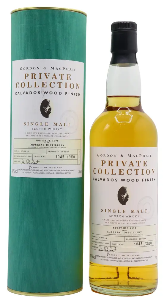 Imperial (silent) - 9 year old Gordon & MacPhail Private Collection Calvados Wood 1990 Whisky 70cl 40% ABV
