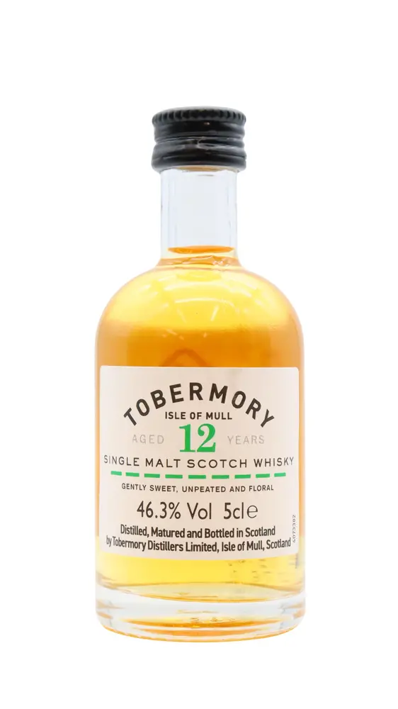 Tobermory - 12 year old Single Malt Scotch Whisky 5cl 46.3% ABV Miniature