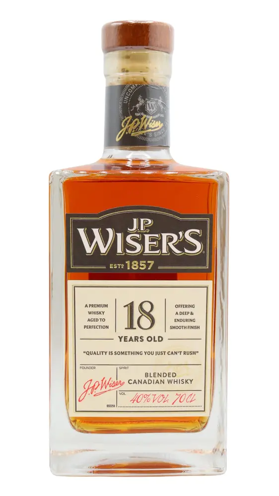 JP Wiser's - 18 year old Blended Canadian Whisky 70cl 40% ABV