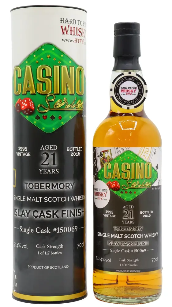 Tobermory - 21 year old Casino Series - Single Islay Cask #150069 Blackjack 1995 Whisky 70cl 50.4% ABV