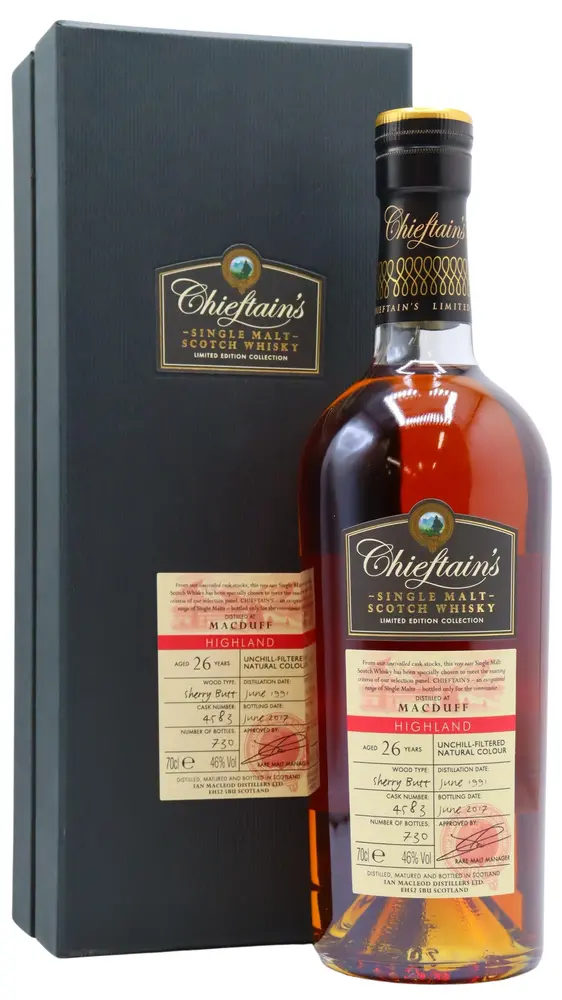 Macduff - 26 year old Chieftain's Single Cask #4583 1991 Whisky 70cl 46% ABV