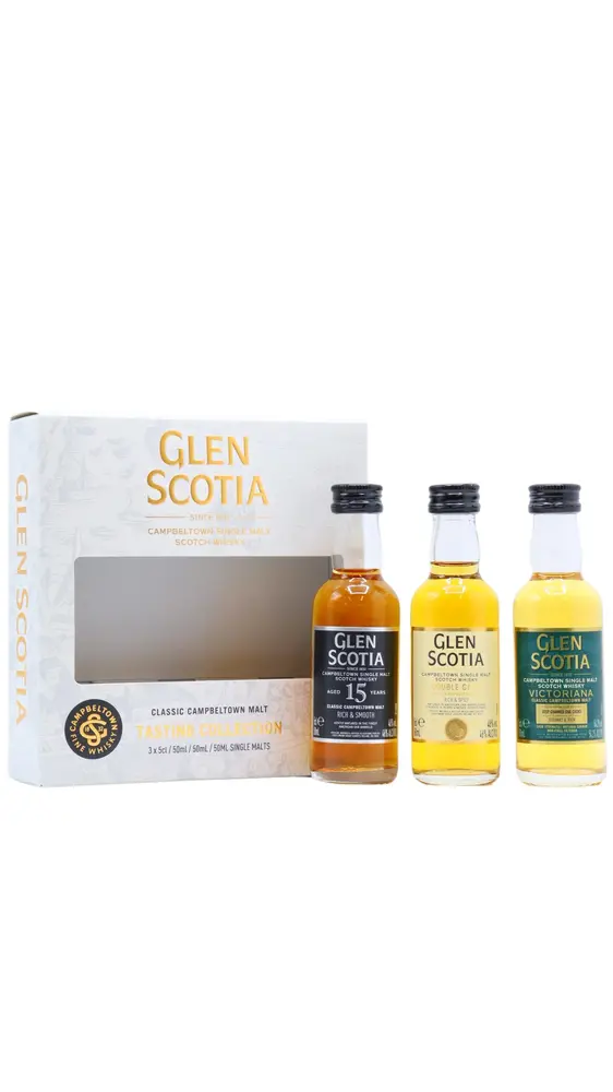 Glen Scotia - Campbeltown Single Malt Scotch Whisky 5cl x 3 51.5% ABV Miniature Gift Pack