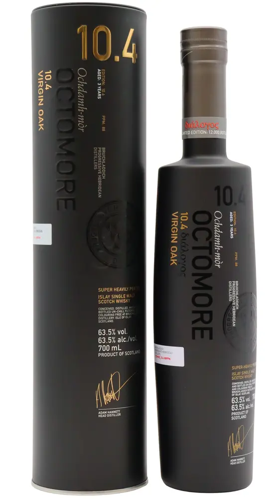Octomore - 3 year old 10.4 Virgin Oak Islay Single Malt 2016 Whisky 70cl 63.5% ABV