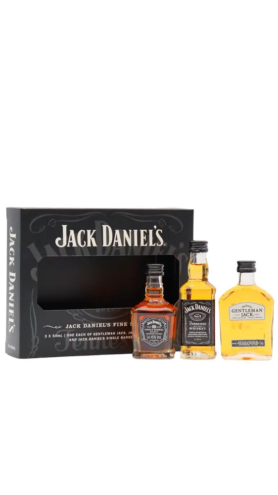 Jack Daniel's - Tennessee Whiskey 5cl x 3 40% ABV Miniature Gift Pack
