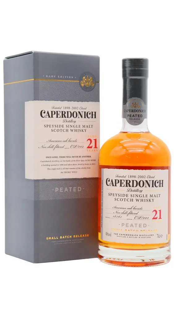Caperdonich (silent) - 21 year old Secret Speyside Peated Single Malt Scotch Whisky 70cl 48% ABV