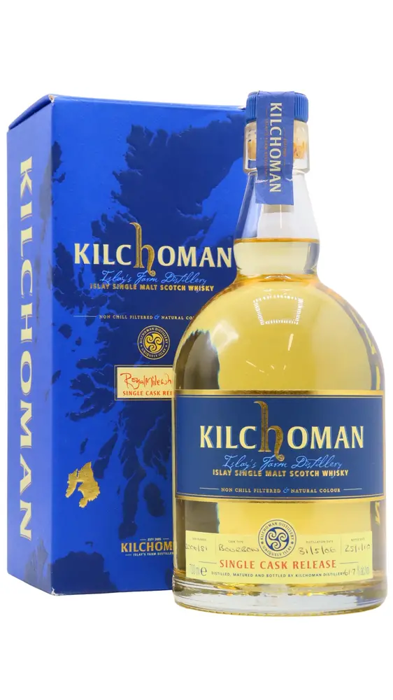Kilchoman - 3 year old Royal Mile Single Cask 2007 Whisky 70cl 61.7% ABV