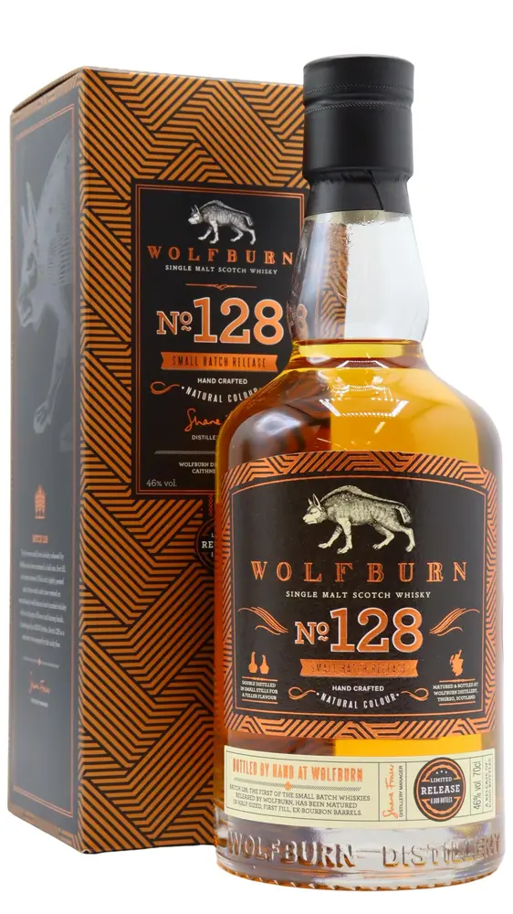 Wolfburn - No. 128 Small Batch Release #1 Highland Single Malt Scotch Whisky 70cl 46% ABV