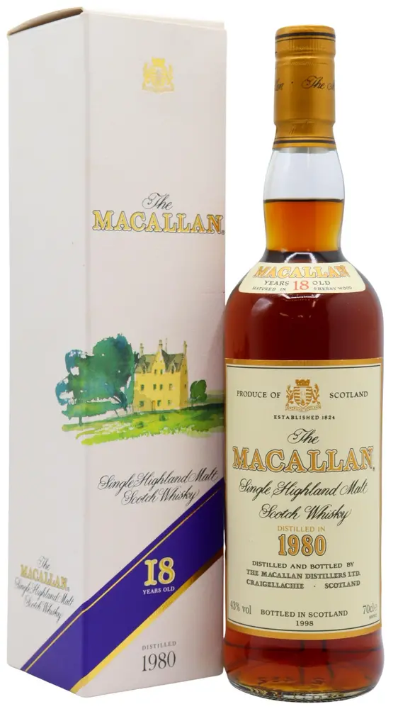 The Macallan - 18 year old 1998 Release Sherry Oak Highland Single Malt Scotch 1980 Whisky 70cl 43% ABV