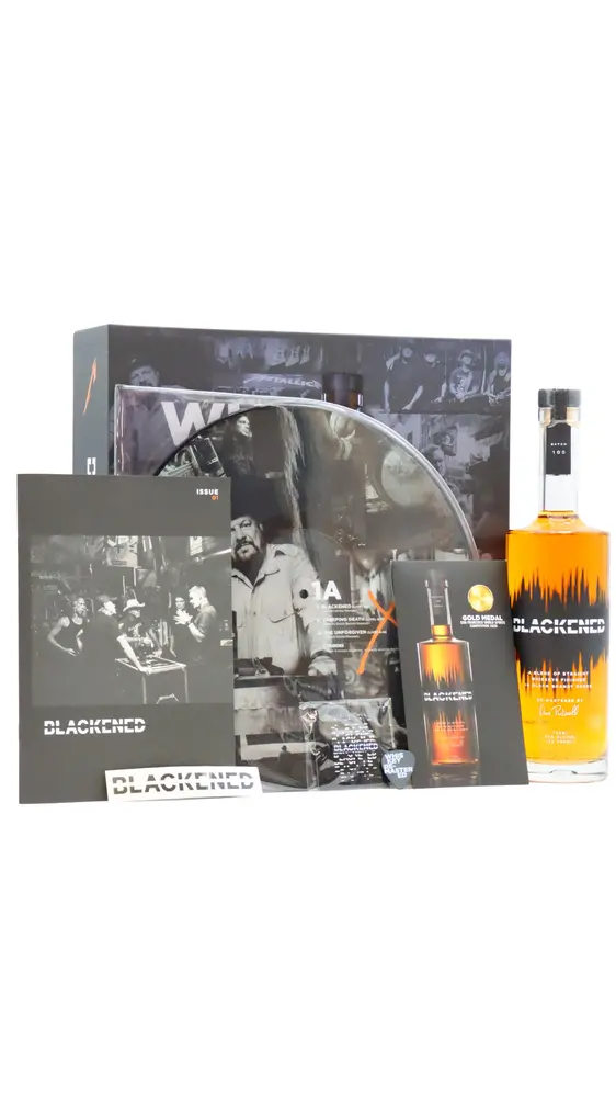Blackened - Batch 100 Vinyl Picture Disc Box Set American Whiskey 75cl 45% ABV (Metallica)
