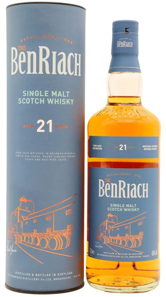 Benriach - 21 year old Single Malt Scotch Whisky 70cl 46% ABV (Old Bottling)
