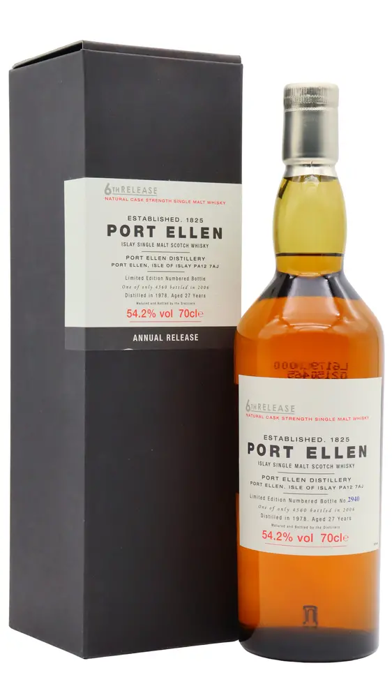 Port Ellen (silent) - 27 year old 6th Release Islay Single Malt Scotch 1978 Whisky 70cl 54.2% ABV