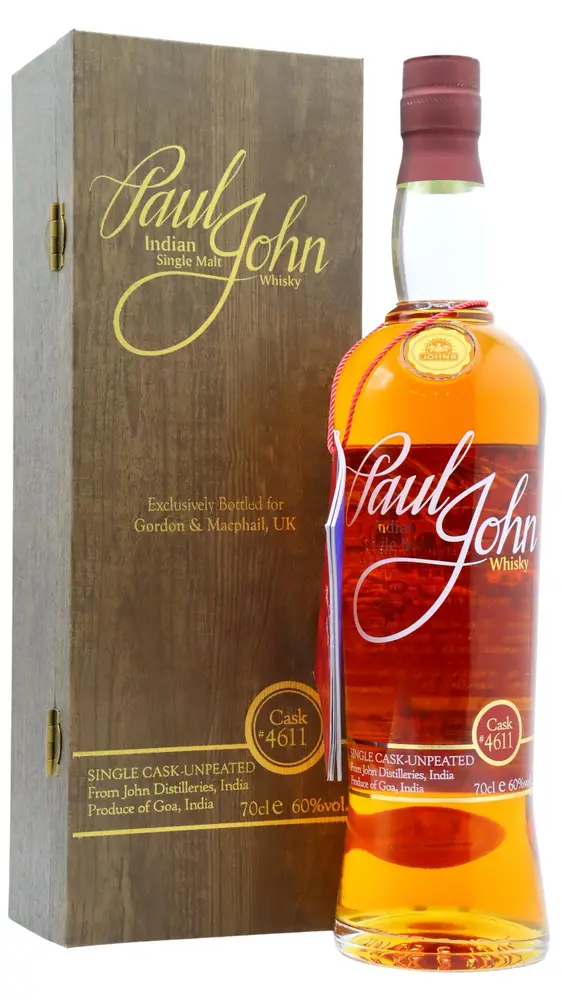 Paul John - Unpeated Single Cask #4611 Whisky 70cl 60% ABV (UK Exclusive)